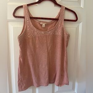 dusty pink tank top